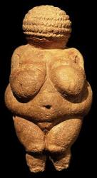 The Venus of Willendorf, Fertility Symbol, Pre-Historic sculpture, 30000-25000 BC (front view) | Obraz na stenu