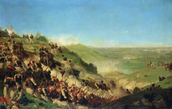 The Battle of Solferino, 24th June 1859 (oil on canvas) | Obraz na stenu