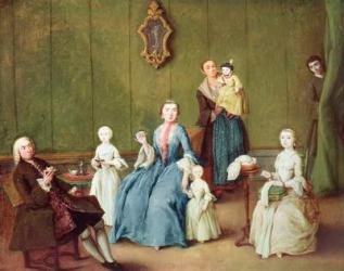 Venetian Family (oil on canvas) | Obraz na stenu