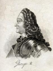 George II, from 'Crabb's Historical Dictionary', published 1825 (litho) | Obraz na stenu
