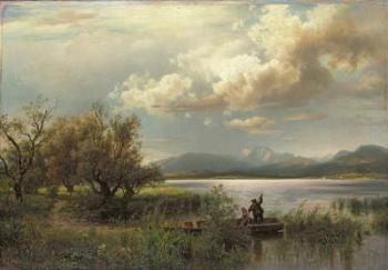 Bayern Landscape, 1856 (oil on canvas) | Obraz na stenu