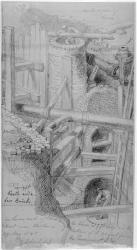 Sewer construction in Bloomsbury, London, 1845 (pencil on paper) | Obraz na stenu