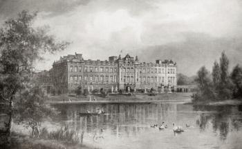Buckingham Palace, London, England. From Edward VII His Life and Times, published 1910. | Obraz na stenu