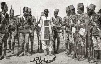 Emir Mahmud Ahmad under guard after the Battle of Atbara, Sudan in 1898. | Obraz na stenu