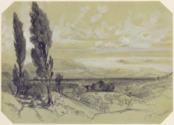 Genezzano, 17 May 1838 (graphite on paper) | Obraz na stenu