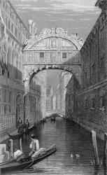 The Bridge of Signs, Venice, engraved by Robert Wallis, 1829 (engraving) | Obraz na stenu