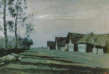 Village by Moonlight, 1897 (oil on canvas) | Obraz na stenu