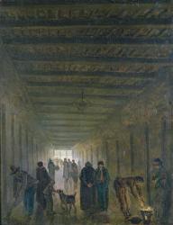 Corridor of the Saint-Lazare Prison in 1793 (oil on canvas) | Obraz na stenu