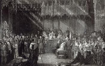 The Coronation of the Queen (engraving) | Obraz na stenu