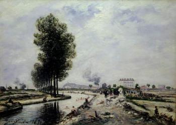 The Canal de l'Ourcq near Pantin, 1871 | Obraz na stenu