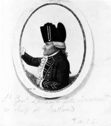 The Hon. Alexander Leslie (Ninth Regiment of Foot), illustration from 'Kays Portraits', 1789 (etching) | Obraz na stenu