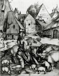 The Prodigal Son, 1496 (engraving) | Obraz na stenu