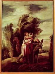 The Parable of the Good Samaritan (oil on canvas) | Obraz na stenu