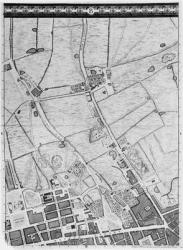 A Map of the West End and Soho, London, 1746 (engraving) | Obraz na stenu