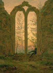 Ruins of the Oybin Monastery (The Dreamer) 1835-40 (oil on canvas) | Obraz na stenu