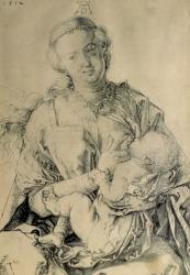 Virgin Mary suckling the Christ Child, 1512 (charcoal drawing) | Obraz na stenu