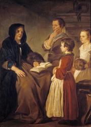 The Schoolmistress (oil on canvas) | Obraz na stenu