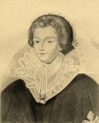 Catherine Henriette de Balzac d'Entragues (1579-1633) marquise de Verneuil (engraving) | Obraz na stenu