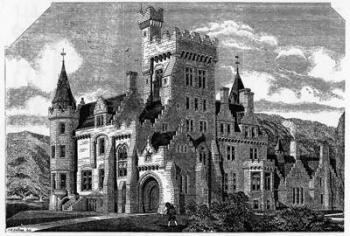 Humewood Castle, Co. Wicklow, illustration from 'The Building' 1868 (engraving) | Obraz na stenu