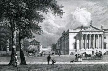The Opera house, Berlin, 1833 (engraving) | Obraz na stenu