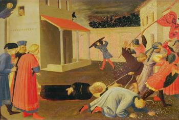 The Martyrdom of St. Mark, predella from the Linaiuoli Triptych, 1433 (tempera on panel) | Obraz na stenu