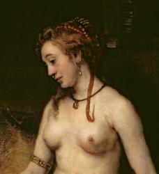 Bathsheba Bathing, 1654 (oil on canvas) (detail of 44593) | Obraz na stenu