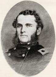 Strong Vincent, 1837  1863. Lawyer who became famous as a U.S. Army officer during the American Civil War. From The Century Magazine, published 1887. | Obraz na stenu