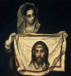 St.Veronica with the Holy Shroud | Obraz na stenu