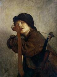 The Little Violinist Sleeping, 1883 (oil on canvas) | Obraz na stenu