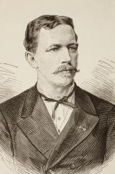 Oscar Lentz, from 'La Ilustracion Espanola y Americana' of 1881 (litho) | Obraz na stenu