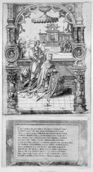Epitaph of Margaret of Austria (engraving) | Obraz na stenu