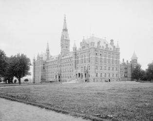 General view, Georgetown University, Washington, D.C., c.1904 (b/w photo) | Obraz na stenu