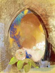 Portrait with Flowers (pastel on paper) | Obraz na stenu