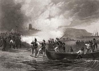 The Landing of the French in Bantry Bay 1796, by H. Warren, engraved by J.Rogers. | Obraz na stenu