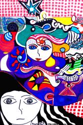 The hat II., 2008 (mixed technique on paper) | Obraz na stenu