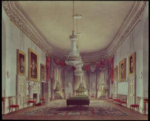 The Dining Room, Frogmore from Pyne's 'Royal Residences', 1818 | Obraz na stenu