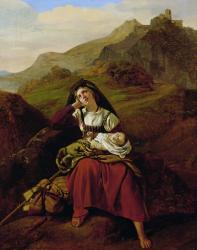 The Unhappy Mother, 1834 (oil on canvas) | Obraz na stenu