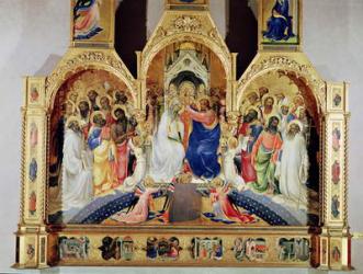 The Coronation of the Virgin (tempera & gold leaf on panel) | Obraz na stenu