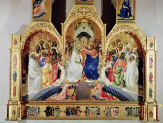 The Coronation of the Virgin (tempera & gold leaf on panel) | Obraz na stenu