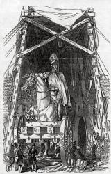 The Statue at Mr. Wyatt's Foundry, published in 'The Illustrated London News', 3rd October 1846 (engraving) | Obraz na stenu