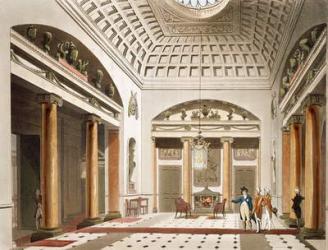 The Hall, Carlton House, from Ackermann's 'Microcosm of London' | Obraz na stenu