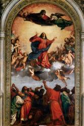 The Assumption of the Virgin, 1516-18 (oil on canvas) | Obraz na stenu