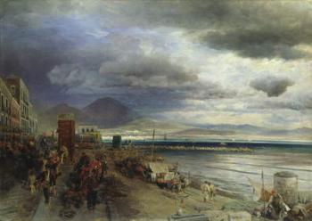 The Coast of Naples, 1877 (oil on canvas) | Obraz na stenu