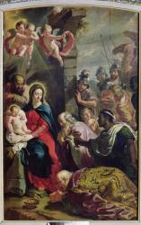 Adoration of the Magi (oil on canvas) | Obraz na stenu