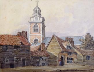 View of Christchurch, 1810 (w/c on paper) | Obraz na stenu