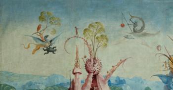 The Garden of Earthly Delights, 1490-1500 (oil on panel) | Obraz na stenu