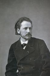 Portrait of Jules Emile Massenet (1842-1912) (b/w photo) | Obraz na stenu