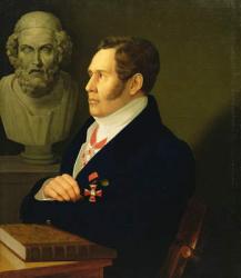 Portrait of Nikolay Gnedich, 1839 (oil on canvas) | Obraz na stenu