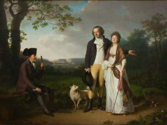 Ryberg with his Son Johan Christian and his Daughter-in-Law Engelke, née Falbe, 1797 (oil on canvas) | Obraz na stenu