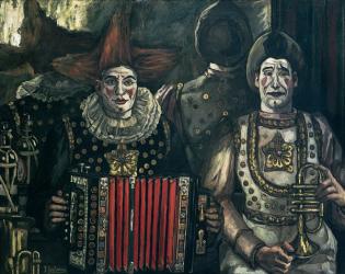 The Clowns, 1920 (oil on canvas) | Obraz na stenu